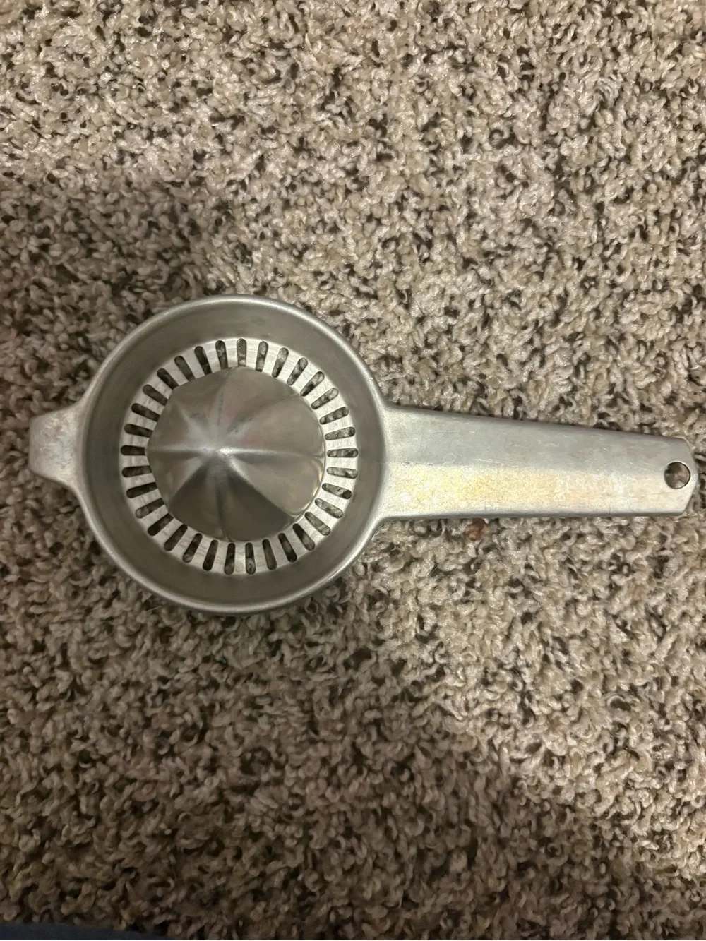 Aluminum Handheld Citrus Juicer - Silver